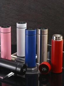 1pc Stainless Steel Insulated Water Bottle With Temperature Display, Tea Infuser, Smart Temperature Indicator, Large Capacity, Best Gift For Friends, Colleagues And Loved Ones In Summer And Winter - Multicolor - View 2