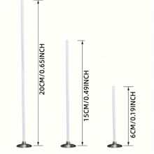 100 件无烟蜡烛制作套件 - 预蜡灯芯带支架，无需电源即可制作 DIY 工艺蜡烛