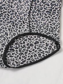 Damen Leoparden-Muster Unterhose mit mittlerer Taille, bequem und atmungsaktiv mit Stretch - Verschiedenfarbig - Übersicht 3
