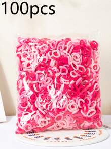 100/200/300/500/780/1000pcs Elastic Hair Ties Hair Rubber Bands Hair Loops Non Slip Ponytail Holders For Women And Women Daily Uses ,Head Piece