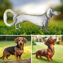 1pc Gold/Bronze/Dark Silver Dachshund Shaped Bottle Opener With Thermal Lined Bag/Gift Box, Suitable For Beer, Wine, Juice Opening, Bar, Club, Restaurant, Home Bar Tools, Summer Beverage Accessories, Applicable For Holiday/Corporate Celebration/Gathering Party/Birthday Gift For Men And Women, For Outdoor, Camping, Gift For Father