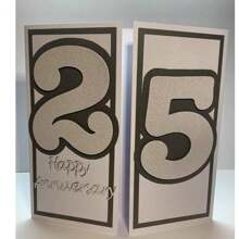 Big Size 0-9 Numbers Cutting Dies And Plastic Stencils Set For DIY Scrapbooking Album Card Making Decoration Paper Craft - Multicolor - View 7