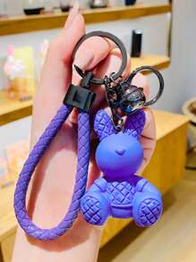 Personalized Keychain - Teddy Bear Keychain - Cartoon Keychain - Valentine's Day Gift - Meaningful Gift - Teddy Bear Keychain - Cute Teddy Bear Keychain - Backpack Pendant - Customized With Your Name Or Any Information - Christmas Gift - New Year Gift - Easter - Gift For Mom - Gift For Dad - Gift For Family - Keychain Guardian