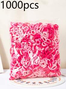 100/200/300/500/780/1000pcs Elastic Hair Ties Hair Rubber Bands Hair Loops Non Slip Ponytail Holders For Women And Women Daily Uses ,Head Piece