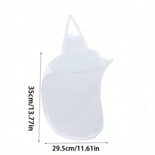 可折叠洗衣篮/洗衣篮，壁挂式洗衣袋，用于浴室、家居服装、裤子、鞋子、牛仔裤、靴子、裙子等脏衣服的收纳 - 彩色 - 查看 2
