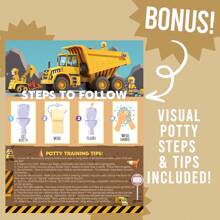 Construction Potty Training Sticker Chart Potty Chart Potty Training Chart With Construction Stickers Toilet Training Prizes Potty Training Rewards For - Multicolor - View 2