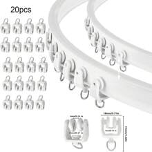 1 Set Of Flexible PVC Curtain Tracks, Shower Curtain Tracks, And Curtain Decoration Tracks That Are Easy To Install. Multiple Forms Of Shower Curtain Tracks, Curtain/Shower Curtain Track Accessories, And Shower Curtain Rods Are Available Home Bathroom Decor Fall Decor Bathroom Accessories Back To School