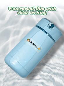 Customized Transparent Cartoon Name Stickers For Children, Waterproof And Fade-Resistant Transparent Stickers, Suitable For Water Bottles, Books, Pencil Cases, Pencils, And Other School Supplies, Available In Sets Of 30/40/50/60/80/90/100/120/150/180 Pieces. Back To School,Multi-Functional,Ornamental,Letter,Stylish,Modern,Colorful,Cute,Adorable,Casual,Custom,Personalised,Unique,Customized,Ideal Gifts For Him,Ideal Gifts For Her,Multi-Functional,Ornamental,Letter,Stylish,Modern,Colorful,Cute,Adorable,Casual,Custom,Personalised,Unique,Customized,Ideal Gifts For Him,Ideal Gifts For Her - Multicolor - View 5