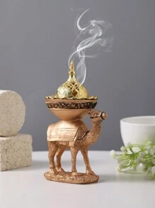 1 件树脂创意立式骆驼雕像香炉，适合客厅、书房、卧室、餐厅的家居装饰，拉玛节、情人节、母亲节、感恩节，最佳节日礼物拉玛 - 彩色 - 查看 1