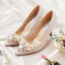 1 Pack Of Approx. 130/100/5pcs Gold Sew On Rhinestones, Mixed Shape Metal Claw Sewing Glass Gems, Rhinestone Embellishments - Silver Pink - View 5