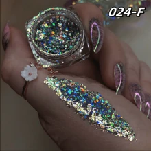 0.5g/件全息闪光指甲亮粉，时尚美甲 DIY 装饰，适合初学者和美甲沙龙 - 彩色 - 查看 29