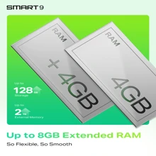 Infinix Smart 9 6.7inch Dual Sim 128GB 4GB RAM Global Version - Silver - View 8