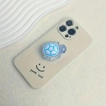 1 pieza Soporte de teléfono con forma de tortuga luminosa, elaborado en material ABS, pequeño, plegable y retráctil, adecuado para smartphones, soporte de teléfono creativo, ideal como regalo para amigos, compatible con iPhone y teléfonos Android, regalo para cumpleaños, familia y amigos, agarre de teléfono deslizante, accesorios de teléfono