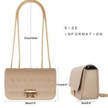 Mini Clutch Purses For Women With Gold Chain Strap Small Quilted Shoulder Bags For Women With Twist Lock Diamond Pattern Hand Bags For Women 2025 Cocktail Purse Mini Tote Bag  Fashion Bags Weekend Bag Trending Party Bags Fashion Shopping Purses Work Office Bag Fashion Small Party Bags Wedding Bags Bag For School University College Bag Halloween Purse Prom Purses Vacation Bags Evening Bags Birthday Bags Christmas Gifts Bridesmaid Gifts Personalized Gifts Ladies Bags,Designer Women Bags,Women's Purses And Bags,Womens Bags And Purses - 杏色 - 查看 6