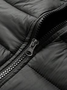 3-In-1 Women Outdoor Detachable Hooded Windbreaker Jacket And Inner Lining Winter Coat Set - Black - View 9