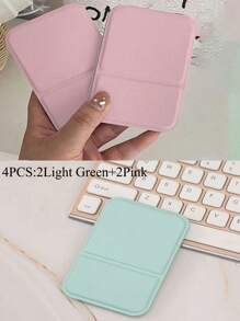 Portable Makeup Mirror, PU Leather Small Mirror, Foldable, Travel Mirror, Suitable For Gifts, Travel Essentials, Makeup Essentials, Portable Handheld Makeup Mirror For On-The-Go Travelling, Also Suitable For Home Use Birthday - Multicolor - View 41