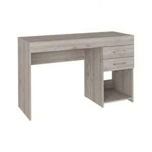 Ibare Two Drawer Computer Desk, One Lower Shelf -Light Gray,Klgeivb,Christmas