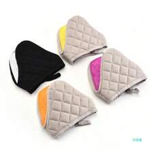 2 pièces de dessous de plat en silicone résistant à la chaleur avec housse en tissu - polyvalent pour supports de casserole, dessous de plat pour micro-ondes/four, support de poignée de poêle, tapis de plan de travail de cuisine