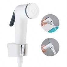 1 Set Bidet Sprayer Single Function Sprayer + Base + Mounting Screws, 2 Pcs Combo, Personal Hygiene Feminine Wash, Bathroom, Yard, Balcony Flushing Sprayer, Toilet Bidet Sprayer, Household Shower Head, Installation On Shower Column, Pet Bath, Washing Machine, Mopping, Watering Plants Etc. - One Size - View 3