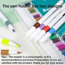 80/60/48/36/24/12 Acrylic Colorful Marking Pen, Art DIY Graffiti Pen, Colored Watercolor Art Marking Pen Set, Opaque Waterproof Large Capacity Color Pencil, Perfect Gift, Halloween Gift, Christmas Gift,Back To School