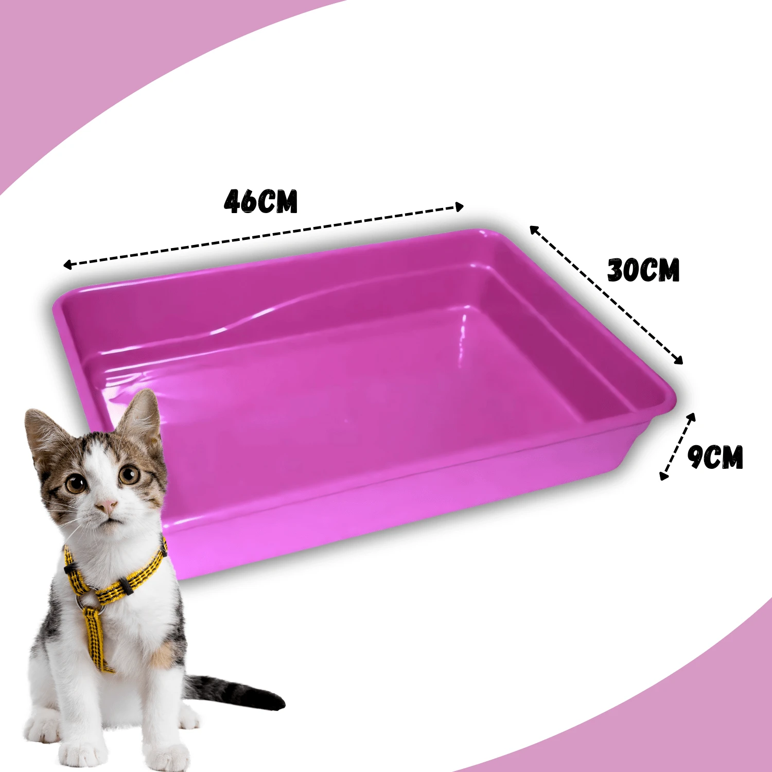Kit 4 Cat Litter Boxes Pet Kitten Litter Tray | SHEIN USA