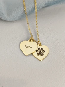 宠物爪印名字雕刻项链、个性化纪念狗友谊项链、猫爪雕刻、给她的礼物、定制宠物珠宝、女朋友礼物、适合女性、给朋友、情侣和家人的个性化礼物、特殊设计生日礼物珠宝、送给女朋友、妈妈、家人、朋友的礼物，用于周年纪念、生日、日常佩戴、舞会、母亲节、情人节、毕业典礼、婚礼、金色、时尚、多彩、复古、时髦、简约、Y2k、2000 年代时尚、定制、个性化、独特、送给他的理想礼物、送给她、她、男朋友、女朋友、爸爸、妈妈、家人、朋友的理想礼物、周年纪念、生日、毕业典礼、舞会、派对、女士珠宝 - 彩色 - 查看 8