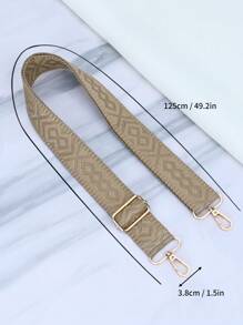 可调节刺绣包带 手提包钱包带 适用于斜挎包 单肩包 冬季女士礼物 - 棕色 - 查看 5