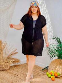 Saida de Praia Plus Size Saida de Banho Piscina Praia