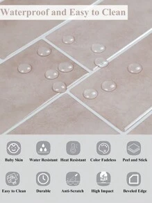 4/10pcs Modern Subway Tile Peel And Stick Backsplash - Waterproof, Stain-Resistant, Easy DIY Installation. Removable Self-Adhesive Wall Tiles For Kitchen, Bathroom Backsplash, Suitable For Holiday Decoration, Wall Stickers, Vinyl Decals, Home Decor, Spring Decorations, Refresh Your Home, Rama Decorative Stickers, Birthday & Graduation Gifts. - Multicolor - View 13