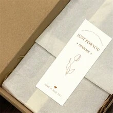 50张简约飞机图案自粘封口贴纸，涂层纸礼品盒包装封口标签，婚礼派对装饰标签，个性化包装标签，情人节 - 彩色 - 查看 6