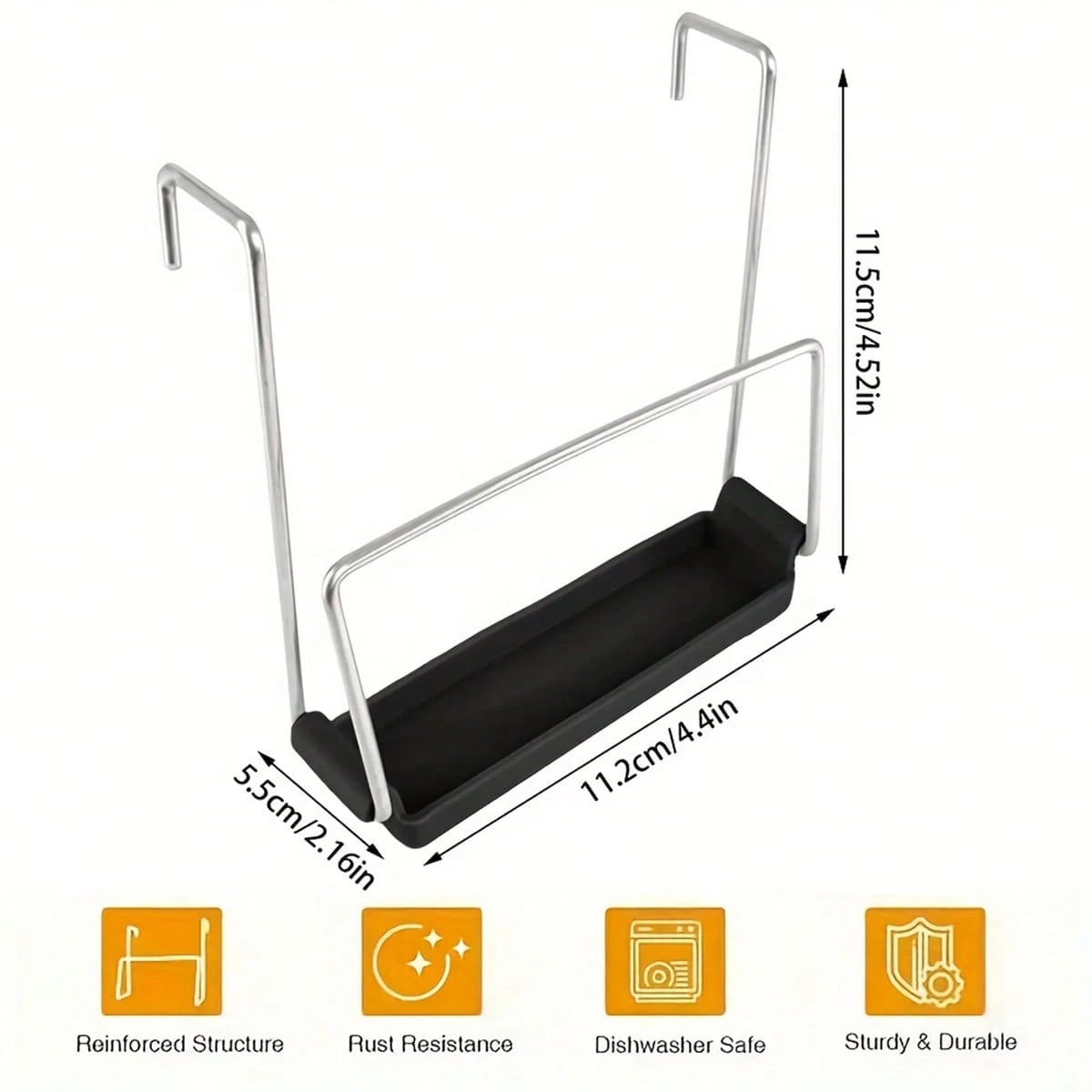 Porta Coperchio E Cucchiaio In Alluminio - Supporto Per Pentole Con Vassoio Integrato - Foto 7