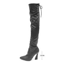 Autumn And Winter Thin Thin With Over The Knee Boots Female New Pointed Head High-Heeled Temperament Thigh-High Boots