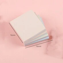 100pcs/Pack Colorful Sticky Notes, Removable Self-Adhesive Memo Pad, Multi-Sized Sticky Memo Paper For Notes, Messages & Reminders Back To School