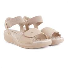 100% ORIGINAL Women's Comfortflex Wedge Sandal With INVOICE And WARRANTY - CREME / BEGE - 查看 5