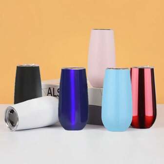 6oz Stainless Steel Double Wall Egg-Shaped Wine Cup Back To School