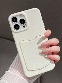 1 件皮革卡夹手机壳适用于 7/8/SE2/7+/8+/X/XS/XR/XS Max/11/11 Pro/11 Pro Max/12/12 Pro/12 Pro Max/13/13 Pro/13 Pro Max/14/14 Pro/14 Pro Max/15/15 Pro/15 Plus/15 Pro Max/保护套 - 白色 - 查看 3