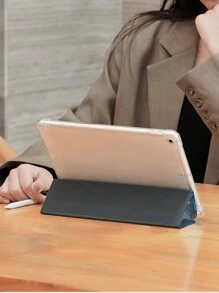 Ayotu 1 件大理石纹保护壳，适用于三星、苹果、红米平板电脑。具有铅笔槽和自动睡眠/唤醒功能 - 彩色 - 查看 5