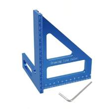 Woodworking Marking Ruler, Square Ruler, Angle Ruler, Triangle Ruler, Marking Tool, Marking Guide, Angle Protractor, Aluminum Alloy Ruler - Multicolor - View 10