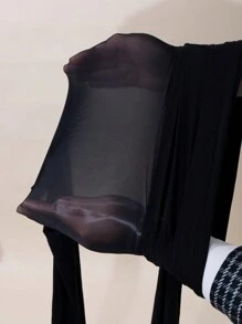 1 par de pantalones de longitud 7/8, ultrafinos, brillantes y elásticos, aptos para uso diario