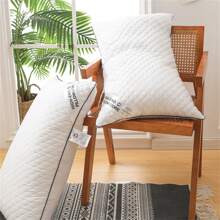 1pc Luxury 5-Star Hotel Quality Pillow, Extremely Soft Massage Knitted Pillow Core, Relaxes Shoulder & Neck Pressure, Faster Sleep, Comfortable & Elastic, Won't Deform When Compressed, Suitable For Daily Home, Commute, Business, & Leisure, Hypoallergenic Polyester Cover