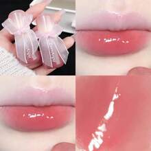 Bowknot Lip Gloss, Mushroom Head Mirror White Fruit Sweet Lip Tint - Multicolor - View 10