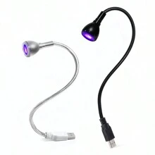 LED Nail Lamp Portable Manicure Dryer Gel Polish Curing Light With Gooseneck For Gel Nails Nails Salon And Home DIY - Silver - View 6