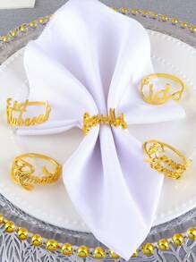 1/2/4/6pcs, Eid Al-Adha Napkin Rings, Ramadan Table Decoration Napkin Clasp, Napkin Holder - Multicolor - View 8