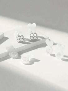 Support Ear Plugs, Ear Blockage Silicone Earplugs To Prevent Falling And Stopper, Earring Back Caps Silicone Earring Backs For Heavy Earrings, Invisible Lift Support Pads For Droop-Free Ear Lobe, Secure Earring Lifters For Studs & Danglers