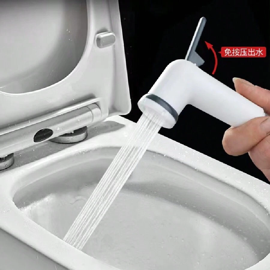 1 Set Bidet Sprayer Single Function Sprayer + Base + Mounting Screws, 2 Pcs Combo, Personal Hygiene Feminine Wash, Bathroom, Yard, Balcony Flushing Sprayer, Toilet Bidet Sprayer, Household Shower Head, Installation On Shower Column, Pet Bath, Washing Machine, Mopping, Watering Plants Etc.