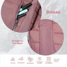 WOMEN'S PADDED JACKET SEASON 2024 - 深粉紅色 - 查看 4