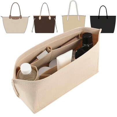 1pc Purse Organizer Insert For Handbag And Tote Bag Felt Compatible With Speedy City 30/33,Artois PM