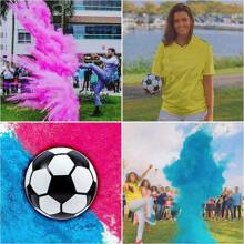 2/3pcs Gender Reveal Powder In Soccer, Basketball, Football, Baseball, Golf Ball Shapes, Unveiling Supplies For Birthday Party Atmosphere Creation,Only Applicable To Teenagers Aged 14 And Above