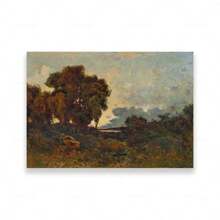 1 peça Galeria de arte de parede em inglês, impressão vintage, paisagem de mansão, cavalo, pôster, pintura em tela para sala de estar, decoração de casa, fazenda, sem moldura - Multicolorido - Ver 16