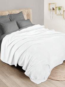 Utopia Bedding Fleece Blanket – 250 GSM Luxury Bed Blanket – Ultra-Soft, Anti-Static Microfiber Cover – Cozy And Warm Fuzzy Throw - White Room Bathroom - 白色 - 查看 2